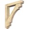 Ekena Millwork Merced Arts and Crafts Rough Sawn Bracket w/ Offset Brace, Douglas Fir, 6"W x 34"D x 38"H BKT0604X34X38MRC03RDF - alternate 1